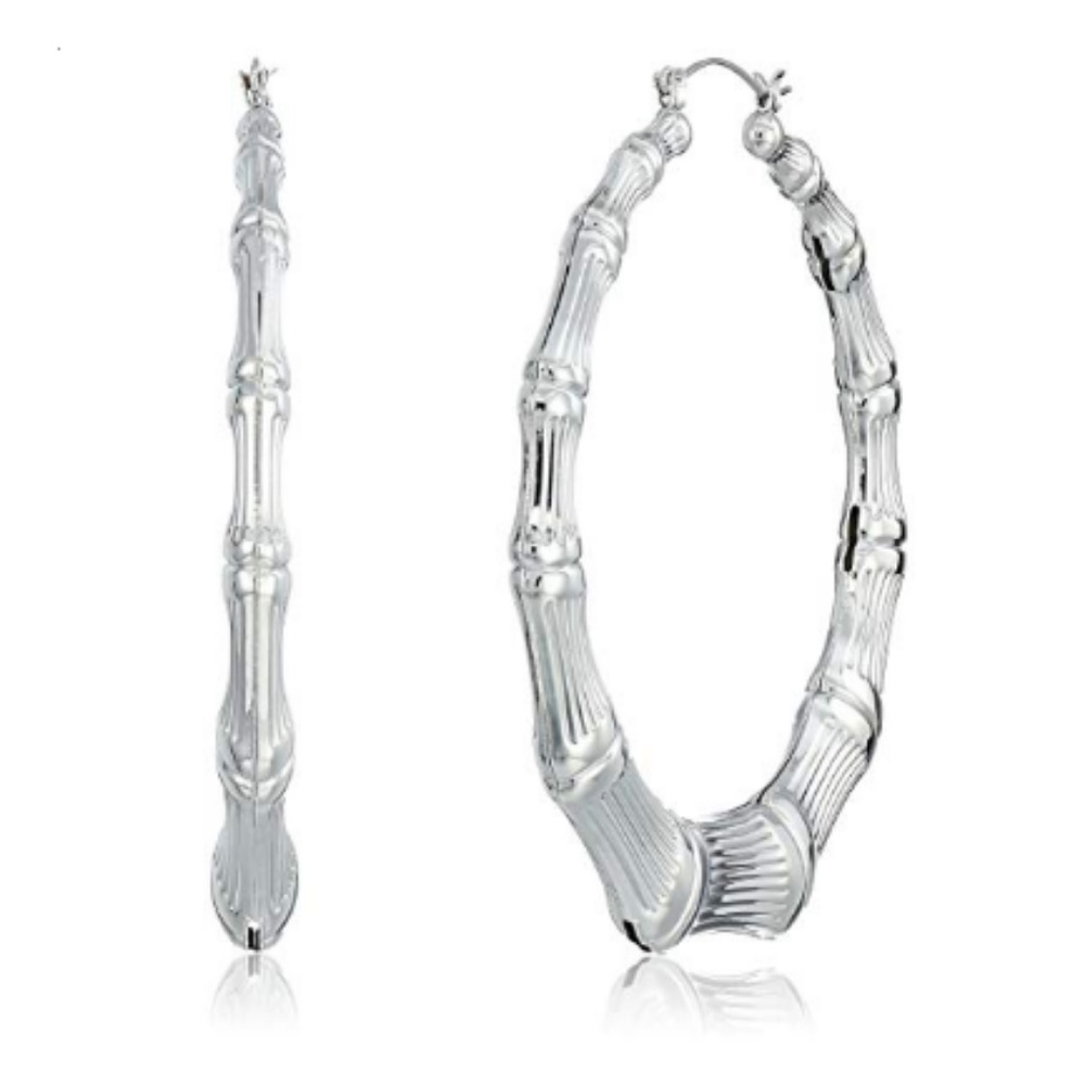 Guess Metal Hoops Women's Bamboo Hoop Earrings